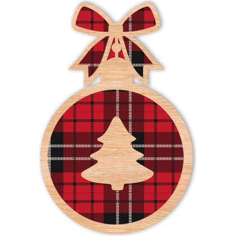 ADORNOS DE MADERA PARA ÁRBOL DE NAVIDAD D32 (1/2)