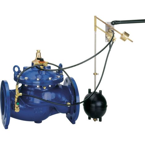 FV m. Hilfsst. FV300 GGG plvb blau A DN 100 (1/4)