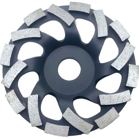 Disque Diamant Abrasif 125 à Meuler le Béton. Meule Abrasive pour Poncer Béton, Pierre, Granit (1/4)