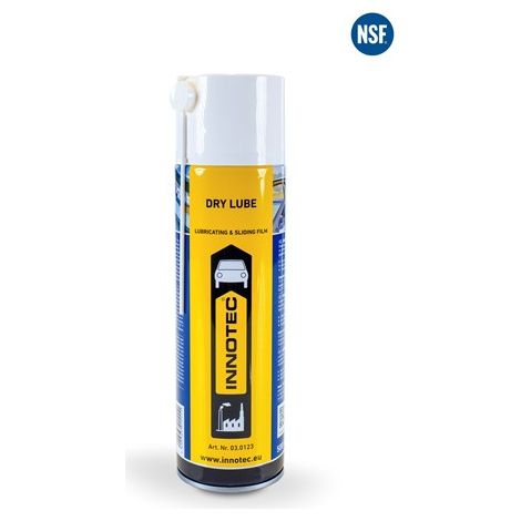 Aérosol 500ml lubrifiant ptfe sec non gras dry lube - Type : Aérosol - Modele : Bombe - Capacite : 500 ml - INNOTEC