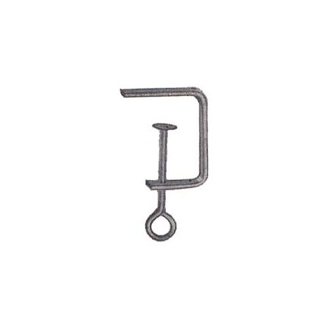 MORSETTI TRAFORO- - mm.50 in ferro lucido - 6 pezzi