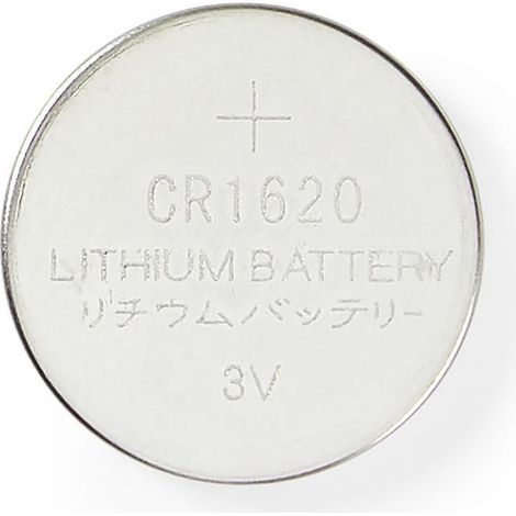 Pila de boton de litio cr1620 3 v cc 5 blister plata