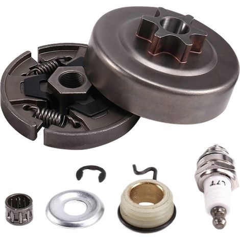 Pignon, tambour d'embrayage pour tondeuse à gazon et tronçonneuse (modèles 017, 018, 021 et 023) (1/5)