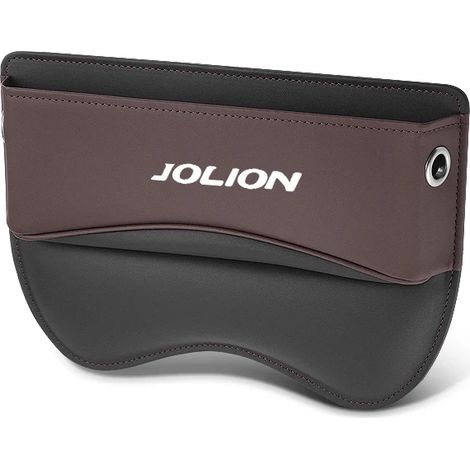 (Pour marron) Boîte de rangement pour siège auto, organisateur d'espace entre les sièges, sac latéral avec passage pour câble de chargement, accessoires auto pour Haval Jolion (1/5)