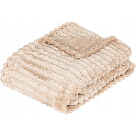 Manta atmosphera ASTBOX beige 130 x 170 cm poliéster