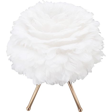 Lampe de Table à Plumes avec Luminosité et Couleur Réglables, Rechargeable, Contrôle Tactile, Lumière d'Ambiance Blanche (1/5)