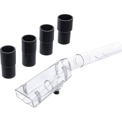 Accessoire d'Aspiration pour Pistolet Pneumatique de Nettoyage - Petit, 4 Adaptateurs - Polyvalent et Pratique - D-Work