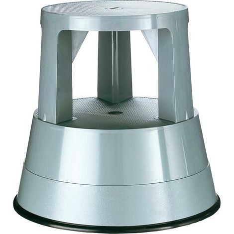 BRB Rolltritt aus Kunststoff, grau, Tragkraft 150 kg, Ø 290/440 mm, Höhe 430 mm