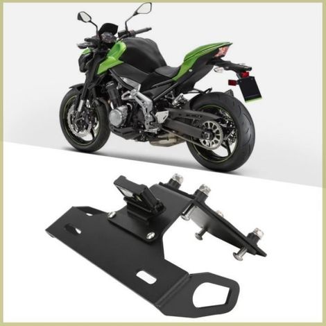 Support de Plaque D'immatriculation de Moto avec Lumière LED pour Z900 2017 – 2021 (1/4)