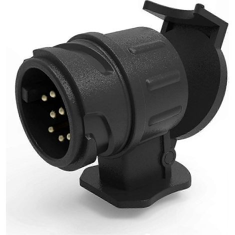 Adaptateur étanche 12 V pour prise de remorque, prise 13 broches vers 7 broches pour le remorquage de voitures, camions et véhicules commerciaux (1/5)