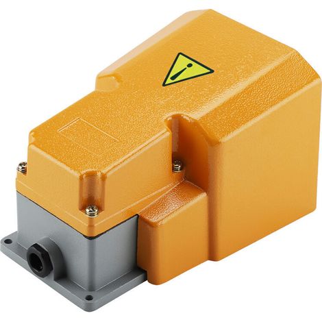 Jeffergarden Interrupteur marche/arrêt à pédale en alliage d'aluminium 250 V 10 A résistant à l'huile et à la corrosion, avec protection (1/5)