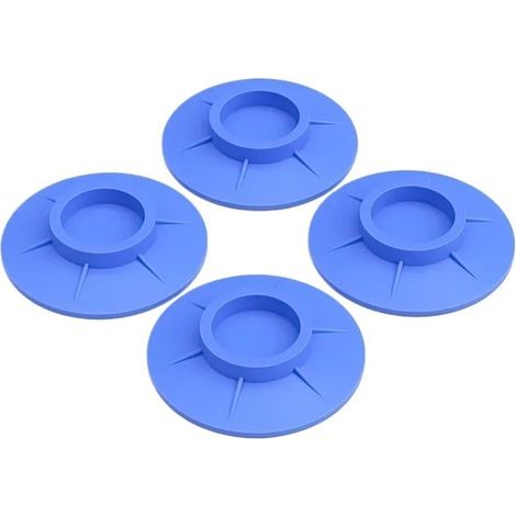 Amortiguadores de vibración para lavadora, patas de goma para lavadora, multicolor, paquete de 4 (azul) (1/5)