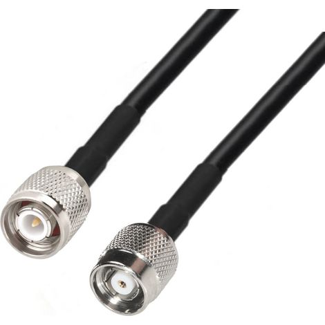Antennenkabel mit TNC-Stecker / TNC-RP-Stecker, RG58, 1 m