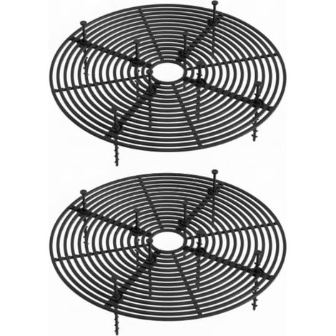 Protection de sol pour pots de fleurs - Lot de 2 - Noir - 30 cm de diamètre - Anti-chats et anti-enfants (1/4)