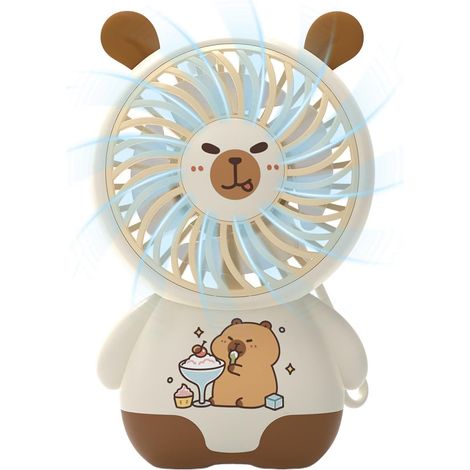 Ventilateur De Voyage Appareil de refroidissement mignon et léger  Ventilateur de bureau petit et silencieux Pour Adultes Été Extérieur Voyage Voiture Plage Bureau Travail Trajet (1/5)