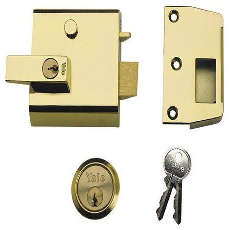 Yale Locks P1 Visi DMG PB Verrou de surete Double a Cylindre entree 60 mm (1/2)