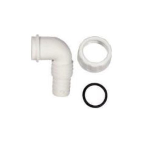 PIPPETTA CURVA PER SCARICO LAVATRICE/LAVASTOVIGLIE 17/22MM