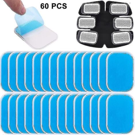 60 feuilles de gel pour coussinet de gel, feuilles de gel de rechange pour ceinture de tonification abdominale, accessoires pour appareil de musculation abdominale Raoliang (1/3)