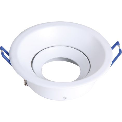 Aro empotrable basculante redondo 105mm Blanco (1/3)