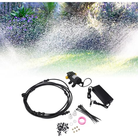 Système de brumisation extérieur + Générique + 6m + Basse pression avec pompe et filtre intégré pour jardin (1/5)
