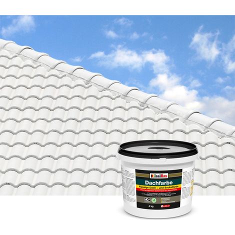 Vernice per tetti IsolBau Dachfarbe White 4 kg (1/5)