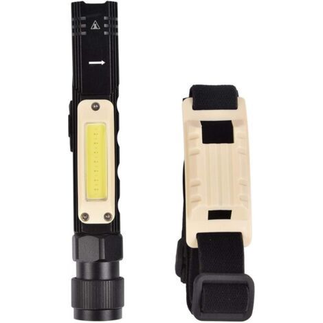 Work Light USB Charging Torch Magnetic Flashlight Tail Design, Headlamp(Small) (1/5)