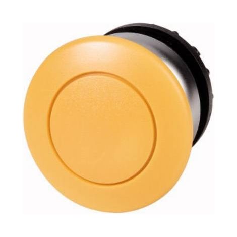 Botón amarillo con forma de seta, tipo antirretorno M22-DRP-Y