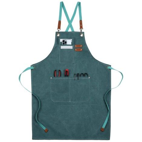 Pair - Tablier de travail en toile, Tablier de travail multifonction avec 3 Poches À Outils (1/5)