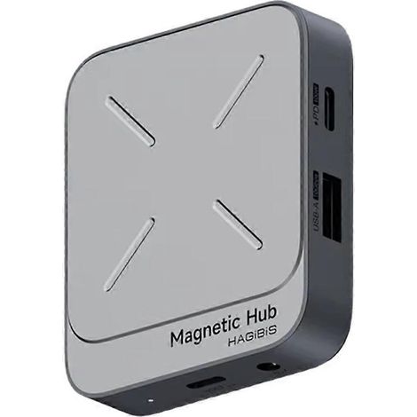 Hagibis USB-C Magnetische Multiport-Dockingstation, HDMI 4K-kompatibel, 100W PD Stromversorgung für MacBook Thunderbolt 4 (1/5)