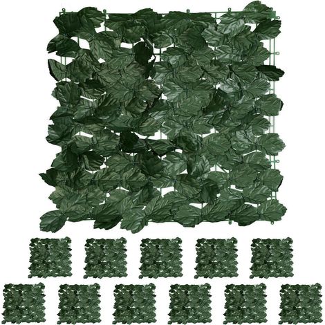 Biombo de hojas de hiedra, juego de 12 paneles