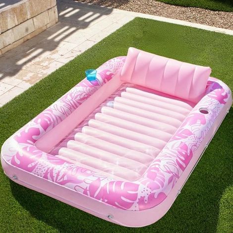 Bain de soleil gonflable pour adultes, pour piscines, conçu pour la détente et les loisirs sur l'eau.-AquaForge (1/5)