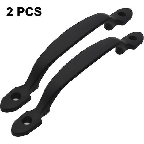 2 Pcs 158mm Tire La Poigne De Porte En Mtal Armoires De Cuisine Meubles Garde-robe Mdecine Poigne Dans La Quincaillerie De Porte Noir (1/4)
