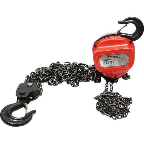 Paranco manuale con catena da 3 m, portata massima 3000 kg, gancio di sicurezza Breckner Germany (1/5)