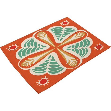 Tapis De Table Antidérapant - Motif Musical Coloré - Isolation Thermique Pour Vaisselle - Lot De 1 (1/2)