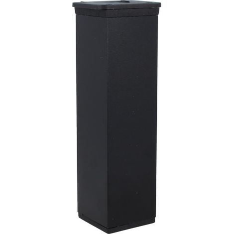 Ersatz Möbelfuß Aluminiumfuß Sofafuß Höhenverstellbar Kommodenfüße Schwarz 150mm