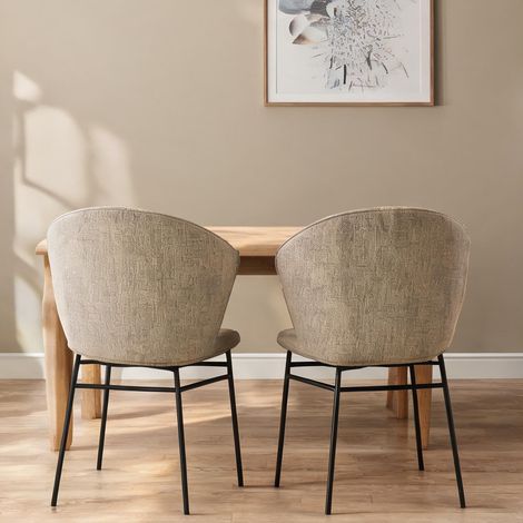 Chaise de salle à manger marrone Chiaro 55 x 52 x 80 cm (1/5)