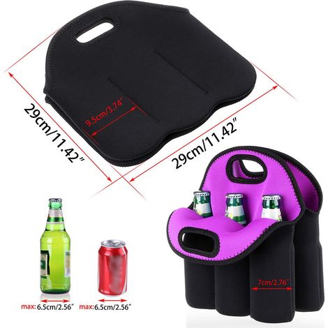 Sac isotherme pour canettes de bière porte-canette réutilisable (1/4)