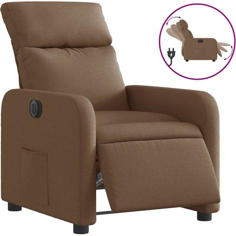 Maison Exclusive - Relaxsessel Elektrisch Braun Stoff