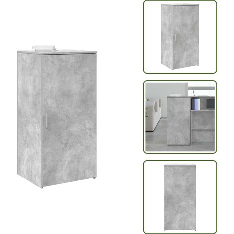 Lagerschrank Betongrau 50x45x103,5 cm Holzwerkstoff - Lagerschrank - Lagerschränke - Schrank - Büroschrank (1/5)
