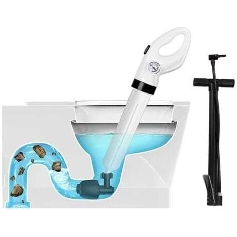 Drain cleaner, pneumatic drain cleaning kit for clogged drains, manual drain cleaner, pneumatic dredging equipment for clogged drains (1/4)