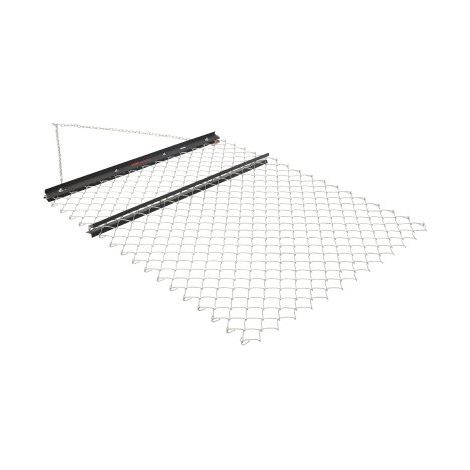 Rastrillo de Arrastre de Acero Q235 Rastrillo de Cadena 121,9 x 152,4 cm Accesorios para Tractores UTV para Nivelar Paisajes Césped Duradero para Caminos de Grava, Granjas, Jardines, Negro (1/5)