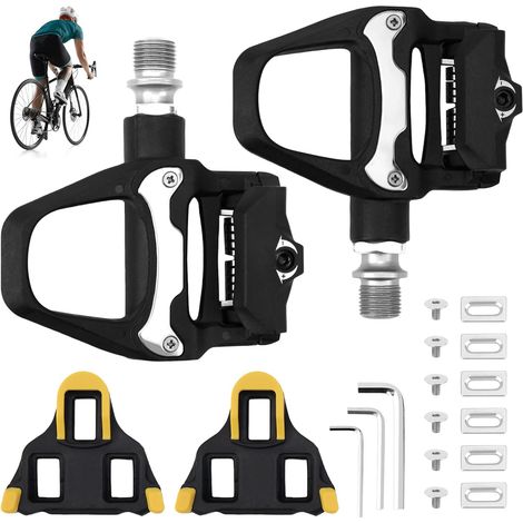 Pédales de vélo antidérapantes 9/16" roulements à billes - Non clipless, Compatibles VTT, gravel et pédales SDS