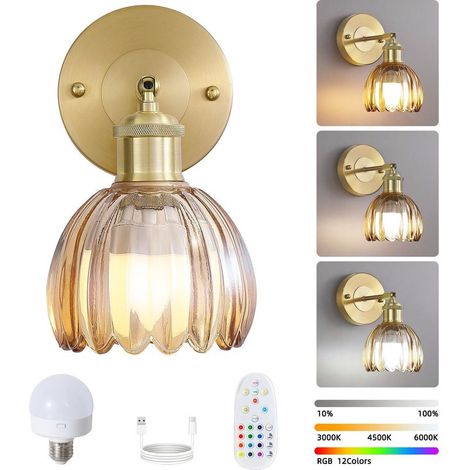 kabellose-wandleuchte-mit-fernbedienung-wiederaufladbare-led-nachttischlampe-dimmbar-rgb-farbwechsel-farbtemperatur-3000k-6000k-leuchtmittel-inklusive-240258662 (1/5)