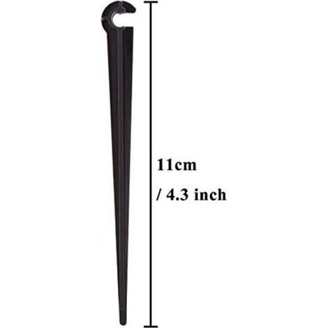 Piquets de support pour tuyaux d'irrigation, piquets de support pour tubes, système d'irrigation goutte à goutte en plastique (1/4)
