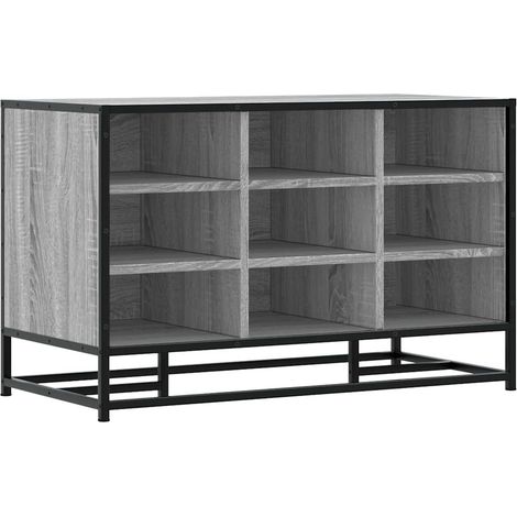 Maison Exclusive - Scarpiera Grigia Sonoma 84x40x53,5 cm Truciolato e Metallo