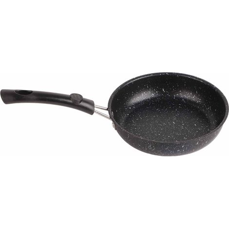 Edelstahl-Bratpfanne mit ergonomischem Griff, schnelle und gleichmäßige Wärmeleitung, antihaftbeschichtet, ideal für Speck, Steaks und Zwiebeln, 16 cm (6,3 Zoll) (1/5)