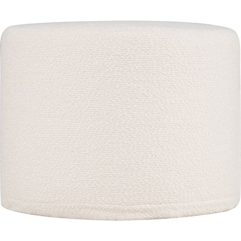 Pouf rotondo, 45x35 cm, imbottitura in schiuma, beige