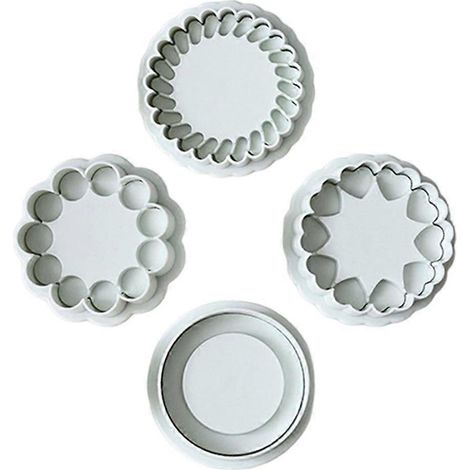 4 emporte-pièces pour biscuits sandwich au chocolat, moules à fondants et pâtisseries (1/4)