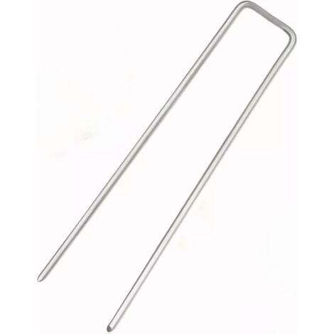 50PCS Clous de gazon de type U en acier galvanisé résistant à la rouille Piquets de jardin (1/5)