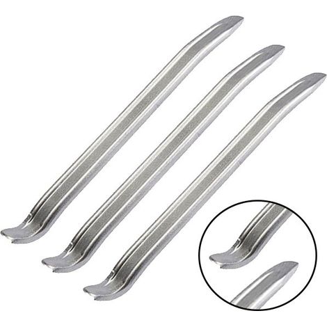 Juego de 3 palancas desmontadores de neumaticos 300mm palancas de ruedas de moto, coche, furgoneta desmontadores de acero galvanizado